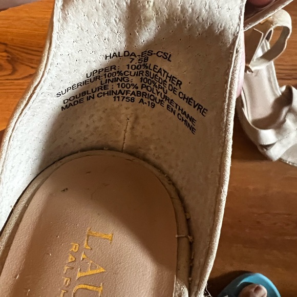 Ralph Lauren summer Wedge Sandals - Picture 4 of 5